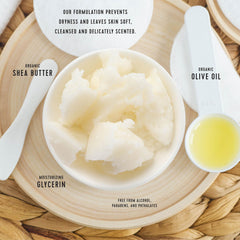 Savon Mistral Provence procédé triple-moulé pour mousse dense et durable.