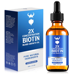 MistySprite Beard Growth Oil – Bouteille mise en valeur, hydratation et nutrition de la barbe.