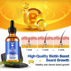 MistySprite Beard Growth Oil – Ingrédients argan et jojoba, soin nourrissant pour peau et barbe.