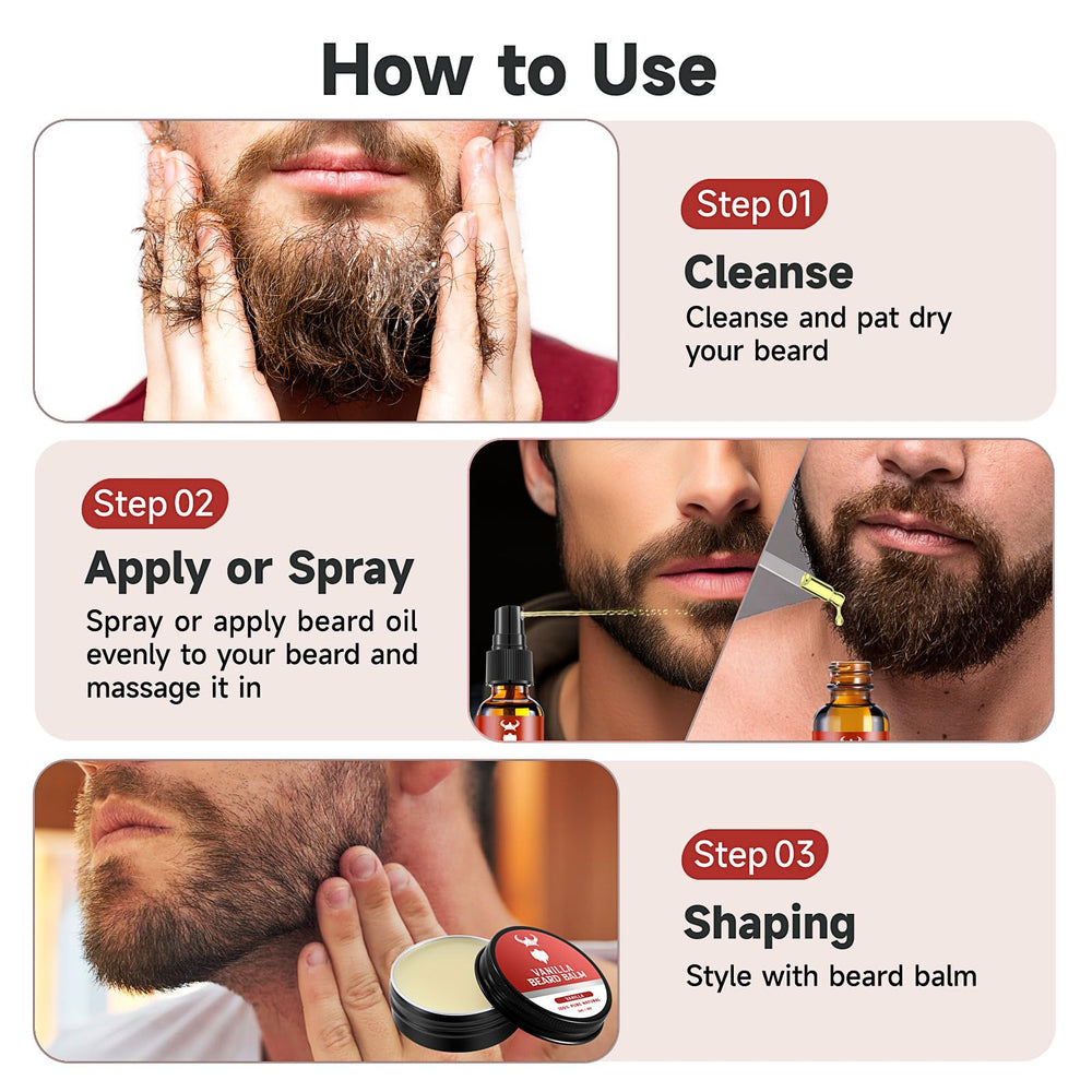 MistySprite cadeau entretien barbe: idée cadeau pratique pour l’entretien quotidien.