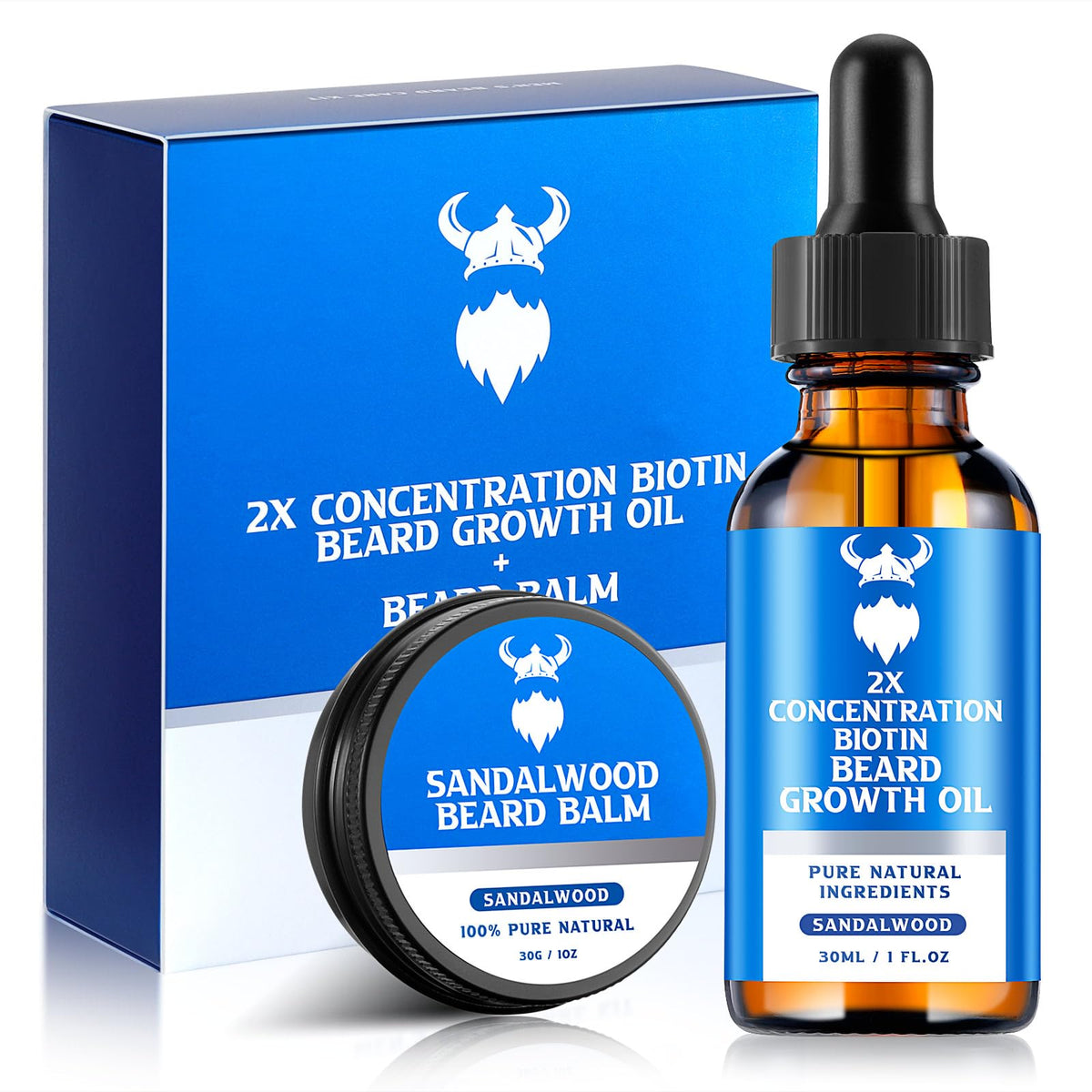 MistySprite huile barbe biotine 2x: revitalise les follicules et densifie la barbe
