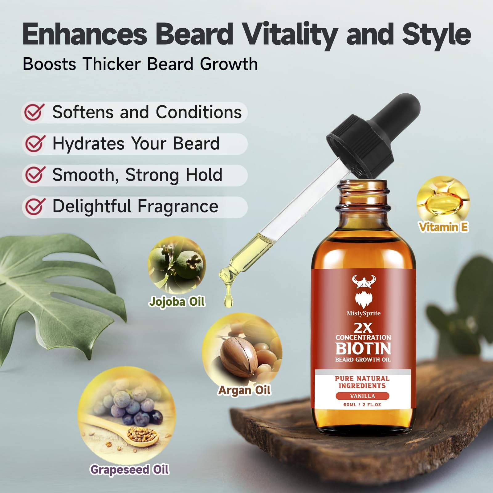 Barbe douce et peau hydratée après usage MistySprite.