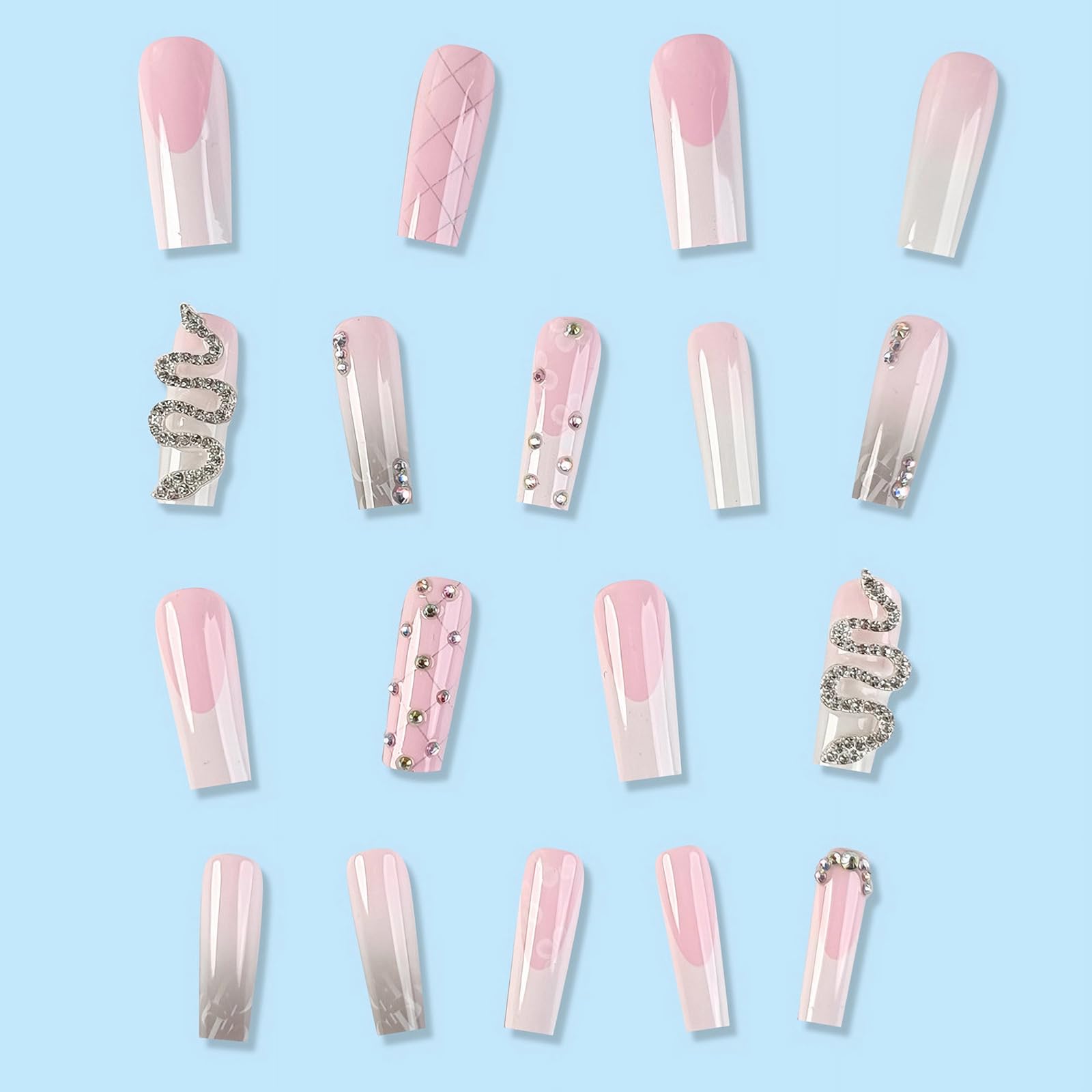 Ongles MISUD, pointe française blanche, idéal pour une manucure rapide.