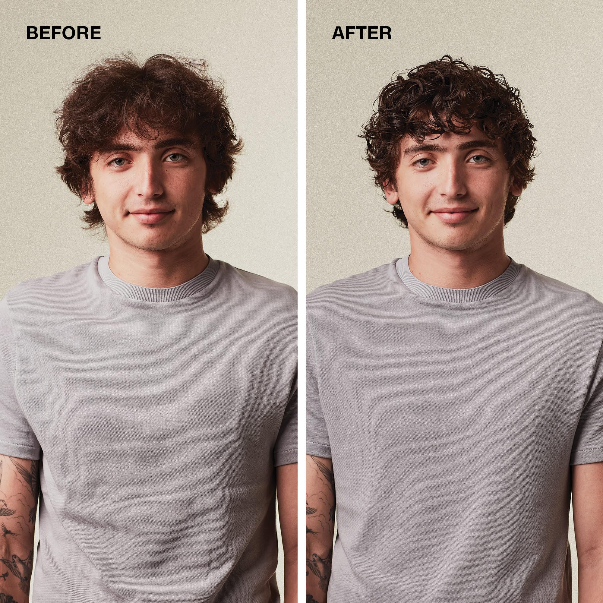 MITCH Double Hitter – cheveux après lavage avec aspect naturel et léger volume.