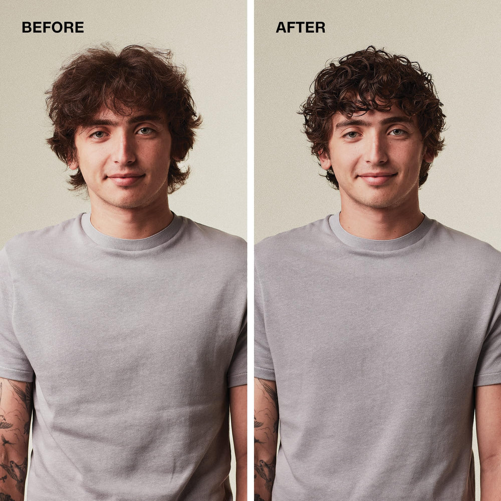 MITCH Double Hitter – cheveux après lavage avec aspect naturel et léger volume.