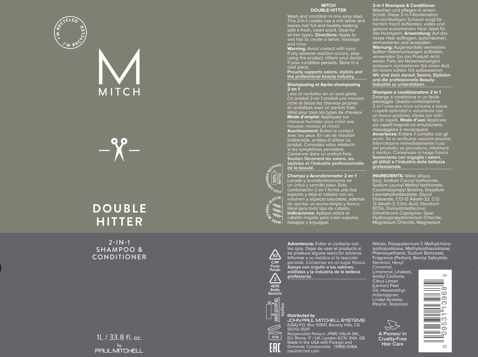 MITCH Double Hitter – format généreux facilitant la routine quotidienne.