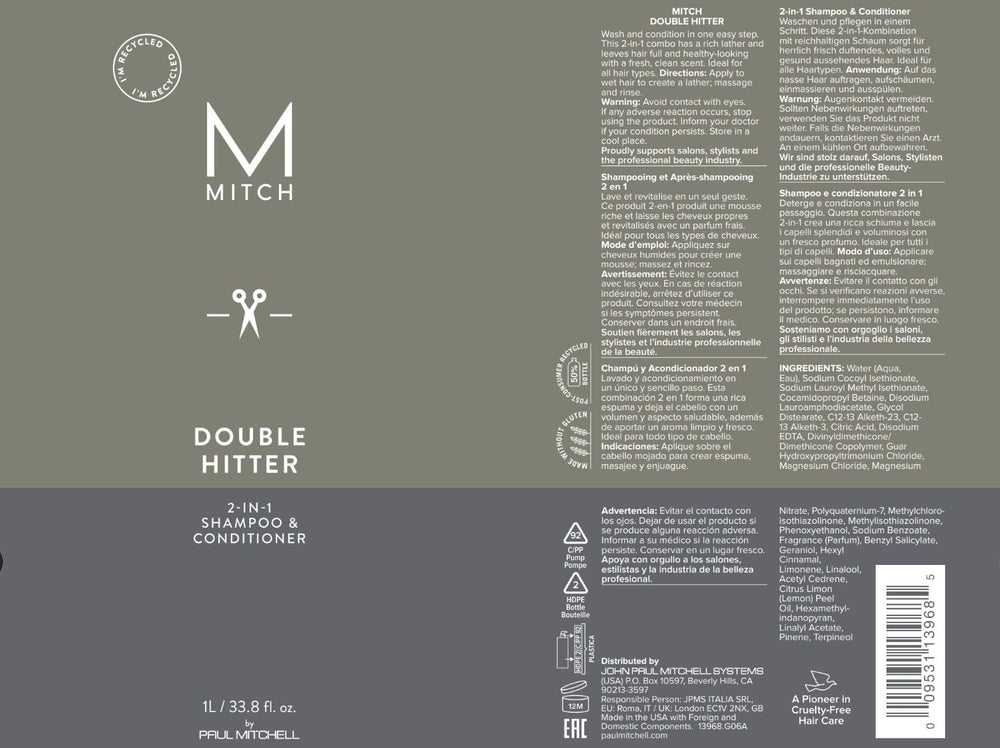 MITCH Double Hitter – format généreux facilitant la routine quotidienne.