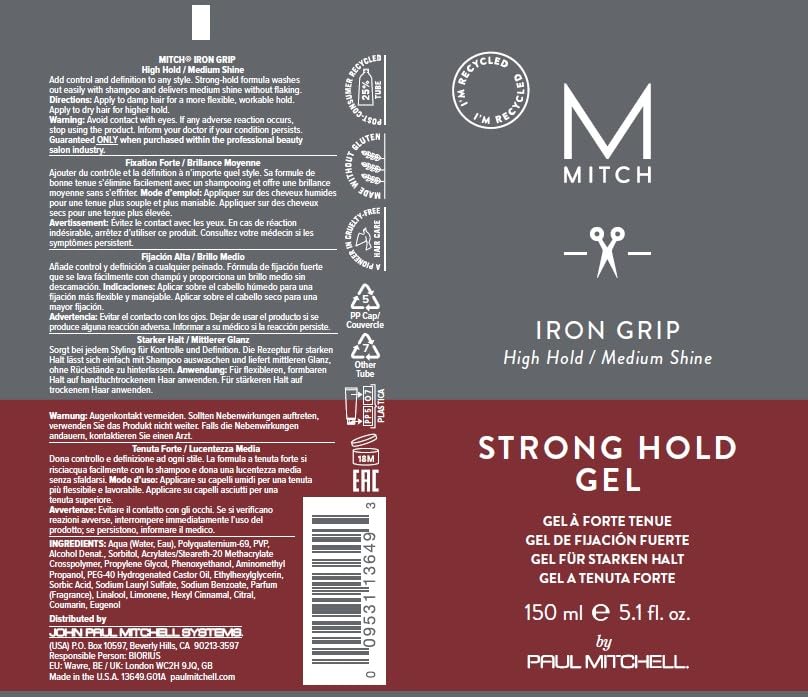 MITCH Iron Grip: emballage durable utilisant des matériaux PCR.
