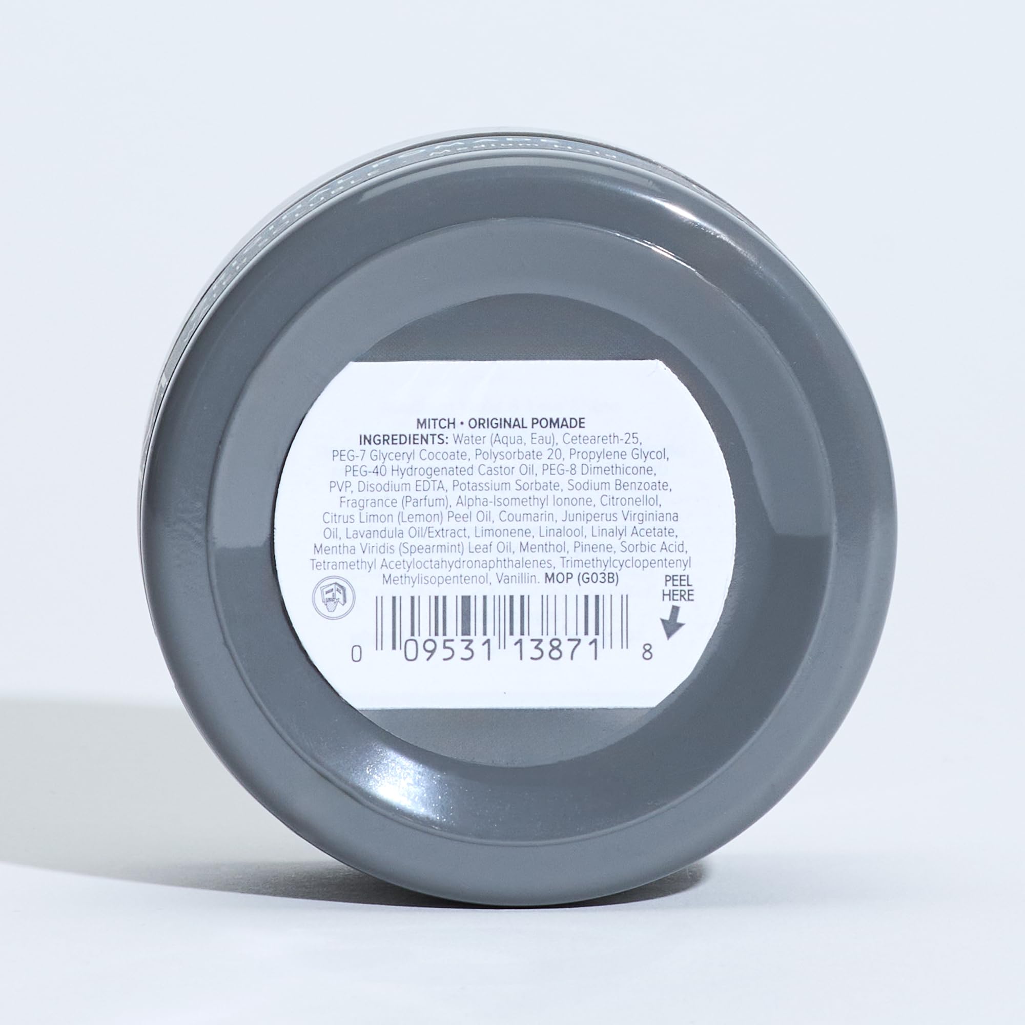 MITCH Original Pomade emballage PCR respectueux de l’environnement.