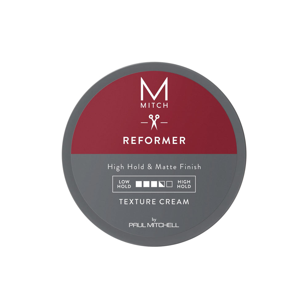 MITCH Reformer Texture Cream sur bouteille: tenue forte et fini naturel sans brillance.