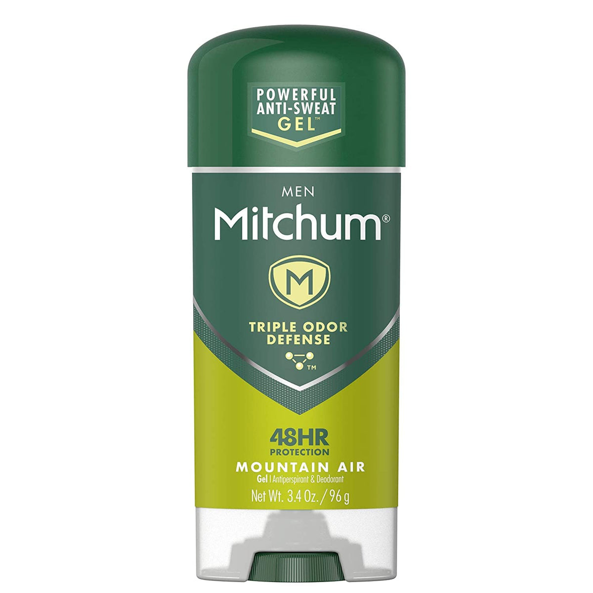 Mitchum Advanced Gel Déodorant Montagne Air, paquet de 2 bouteilles, protection longue durée.