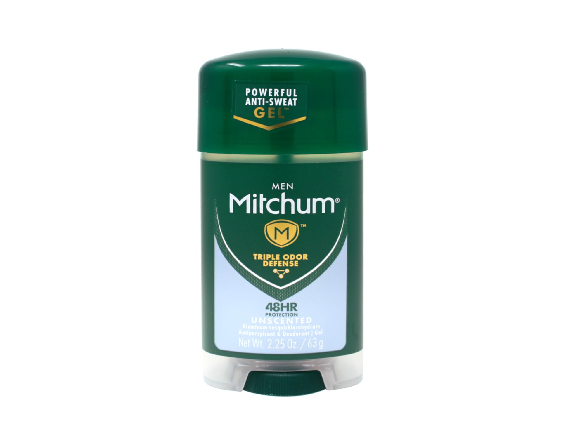 Mitchum déodorant gel sans parfum montre une texture gel translucide pour usage facile