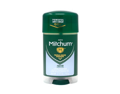 Mitchum déodorant gel sans parfum montre une texture gel translucide pour usage facile