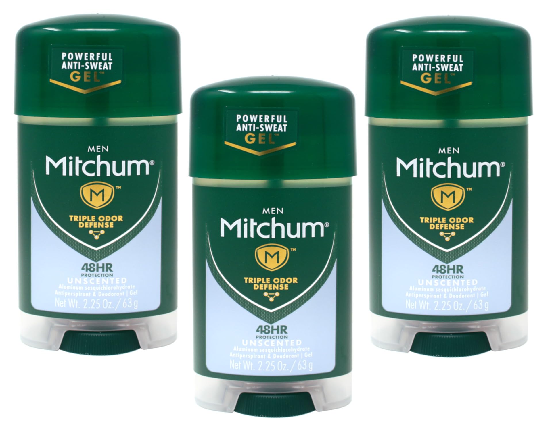 Mitchum Gel Sans Parfum dans sa bouteille pratique assurant une protection longue durée.