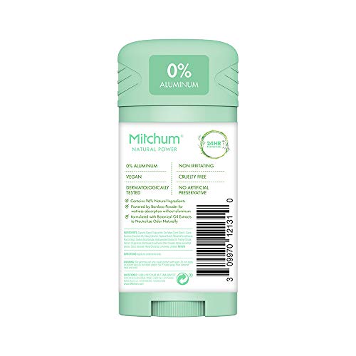 Mitchum Natural Power Déodorant femmes Eucalyptus, emballage compact, usage quotidien sans aluminium.