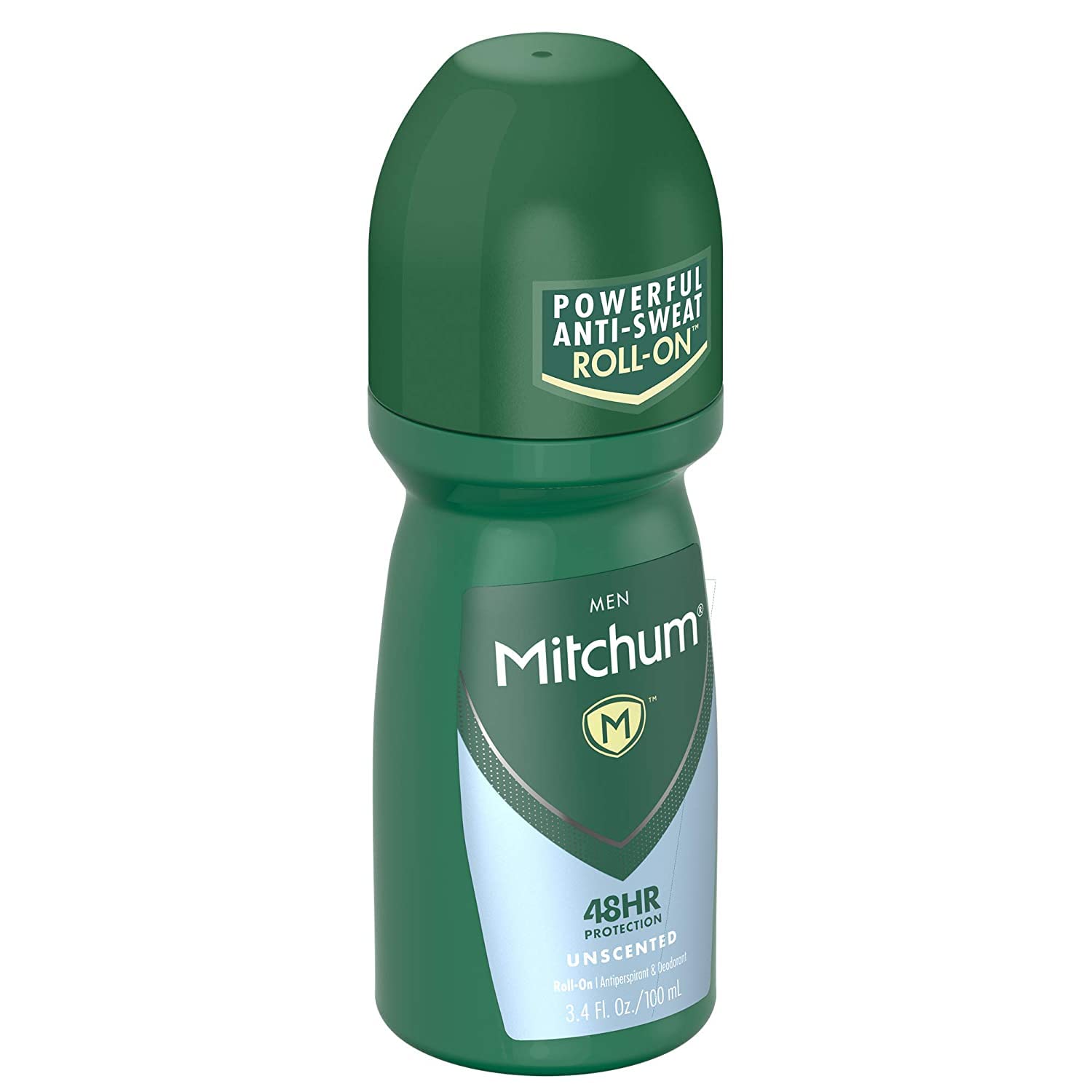 Mitchum Roll-On Sans Parfum – application fluide et uniforme sur la peau.