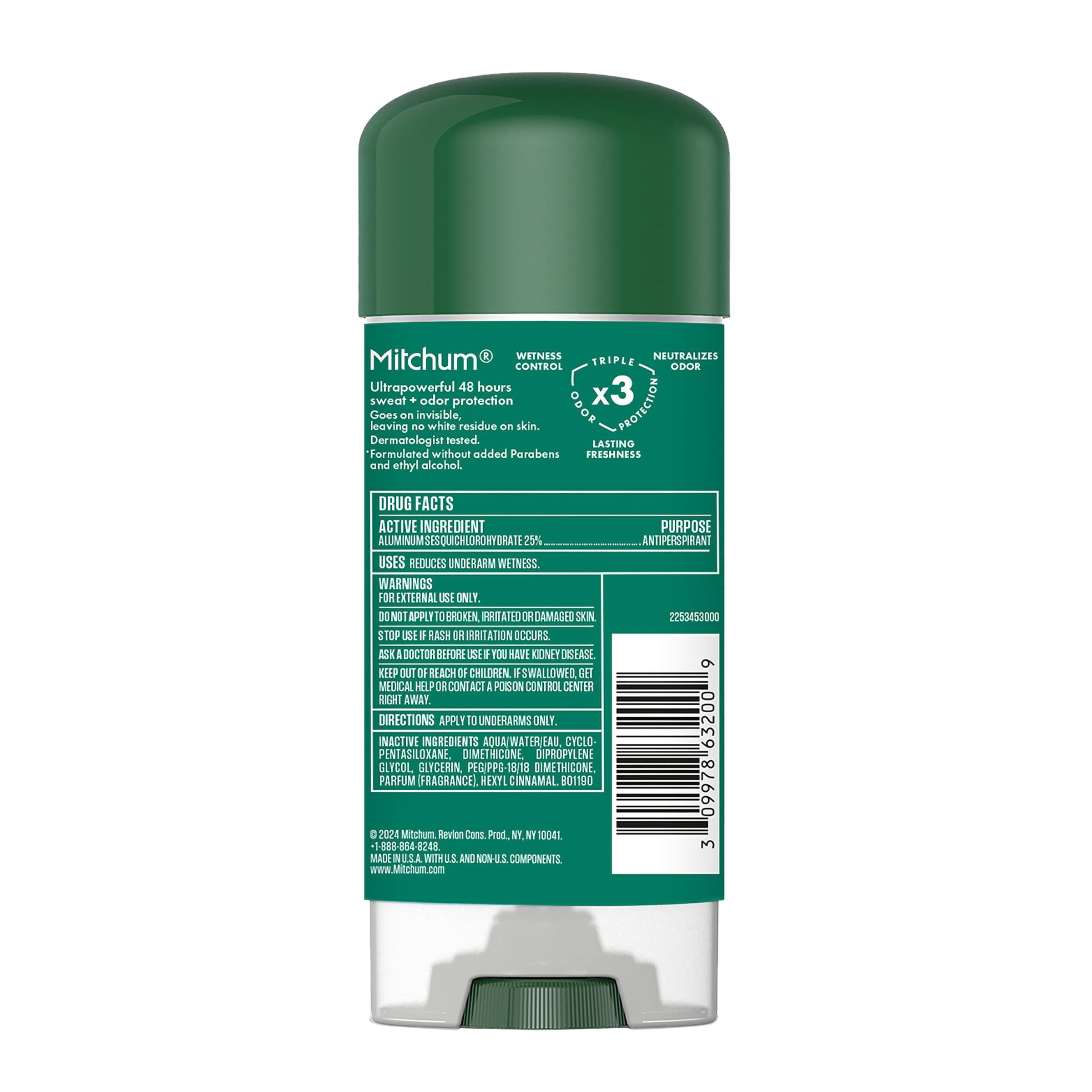 Mitchum usage quotidien – toucher doux, confort durable.