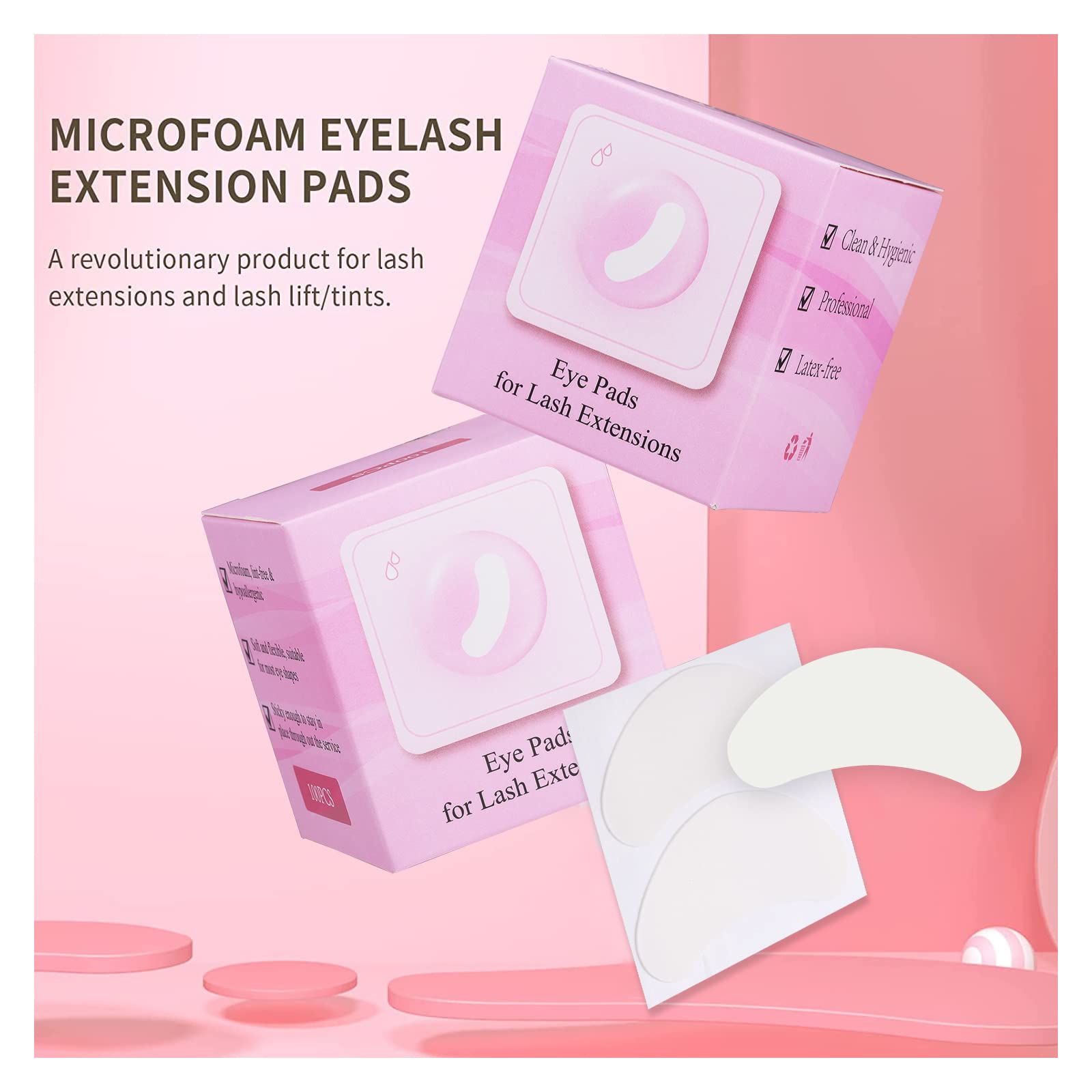 Miuffue coussins yeux adaptés au lift des cils et aux teintes.