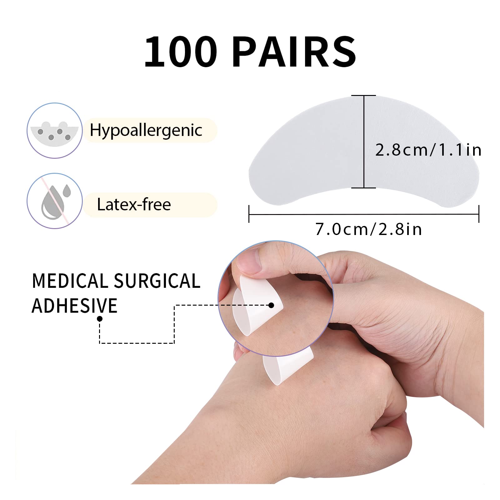 Miuffue coussins yeux sans peluches, hygiéniques et hypoallergéniques.