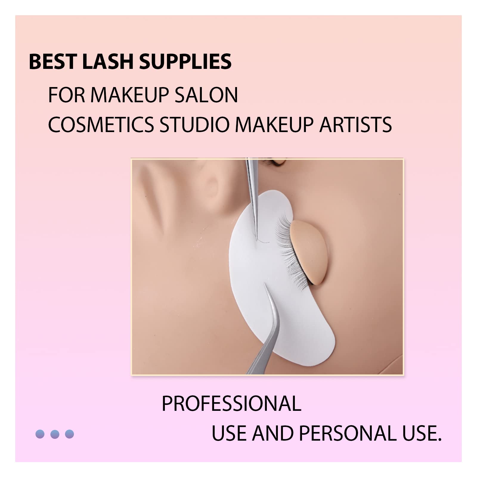 Miuffue coussins yeux sans peluches, texture douce pour une pose propre.