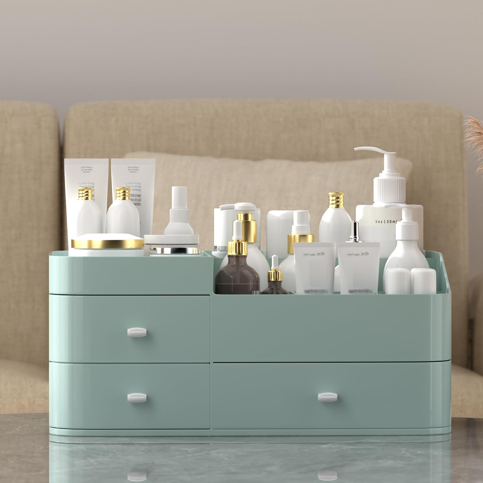 MIUOPUR Rangement sur comptoir, optimisé pour chambre et salle de bains.