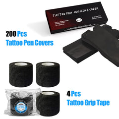 Capuchons Miuxia pour stylo tatouage noir – kit prêt à l’emploi et durable.