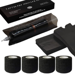 Capuchons Miuxia pour stylo tatouage noir, protection fiable et ajustement sûr.