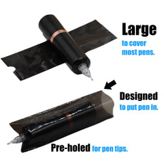 Ruban grip Miuxia pour tatouage noir – friction accrue pour une prise en main sécurisée.