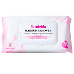 Lingettes démaquillantes Mivida en emballage pratique pour les déplacements