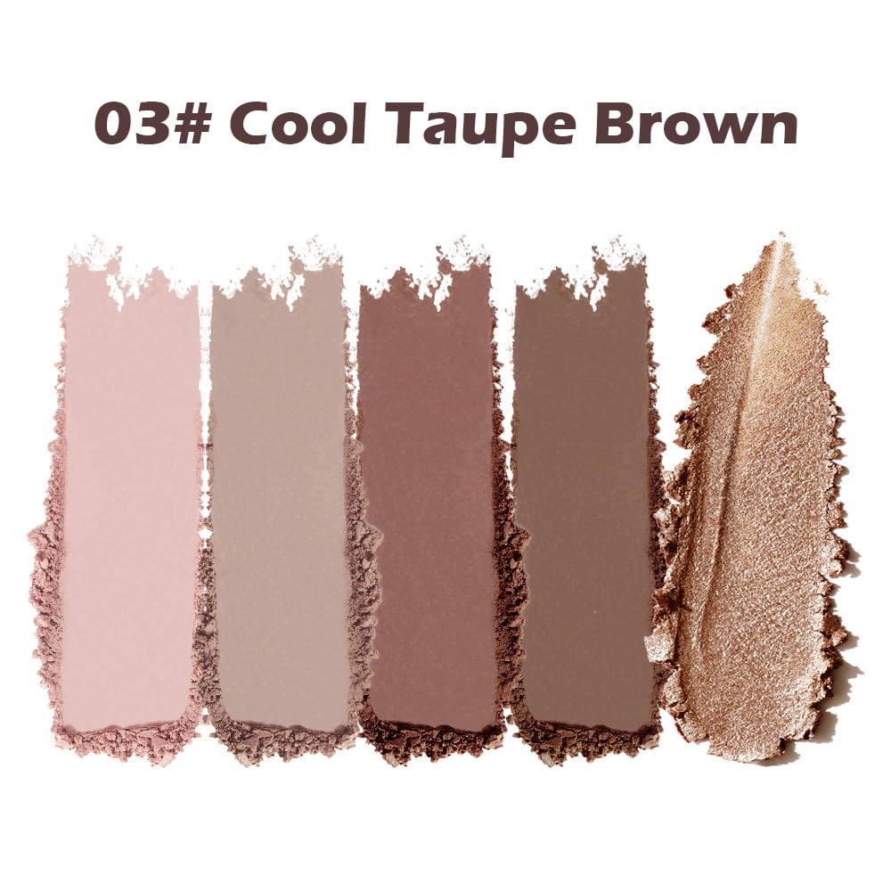 Palette Mivota pour un maquillage quotidien neutre et froid sans effort.