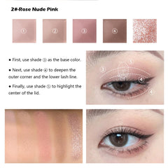 Mivota Rose Nude: teintes matte rose et mauve pour un look quotidien subtil