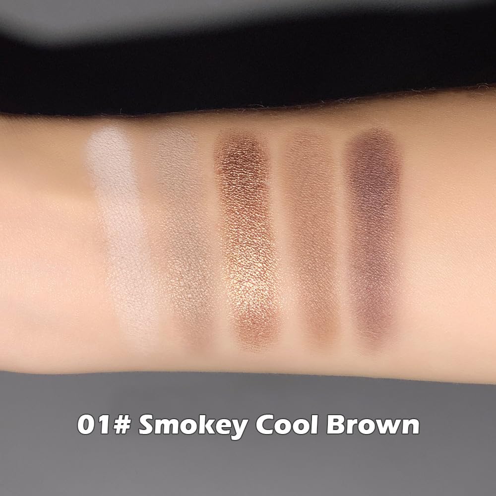 Beige mat de la palette Mivota Smokey Nude pour un rendu naturel.