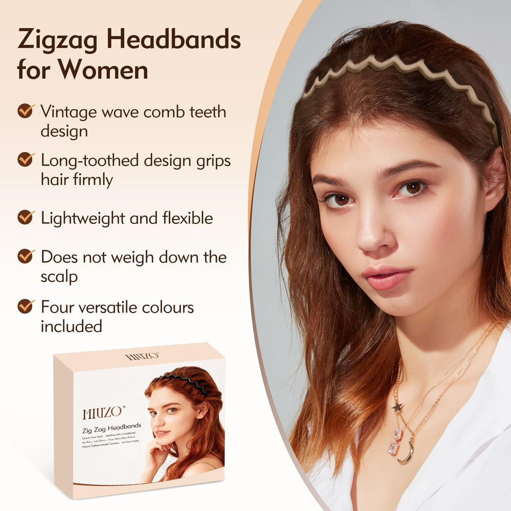 Bandes zigzag MIVZO rose-pêche, design minimaliste et confort durable.