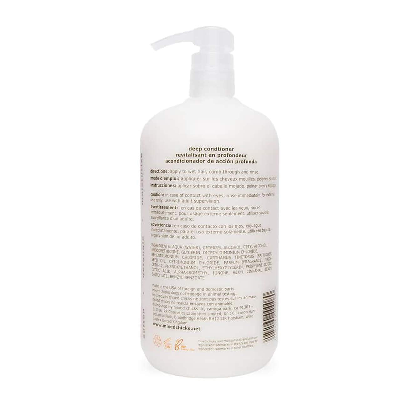 Mixed Chicks crème nourrissante : texture riche et hydratante pour les cheveux.