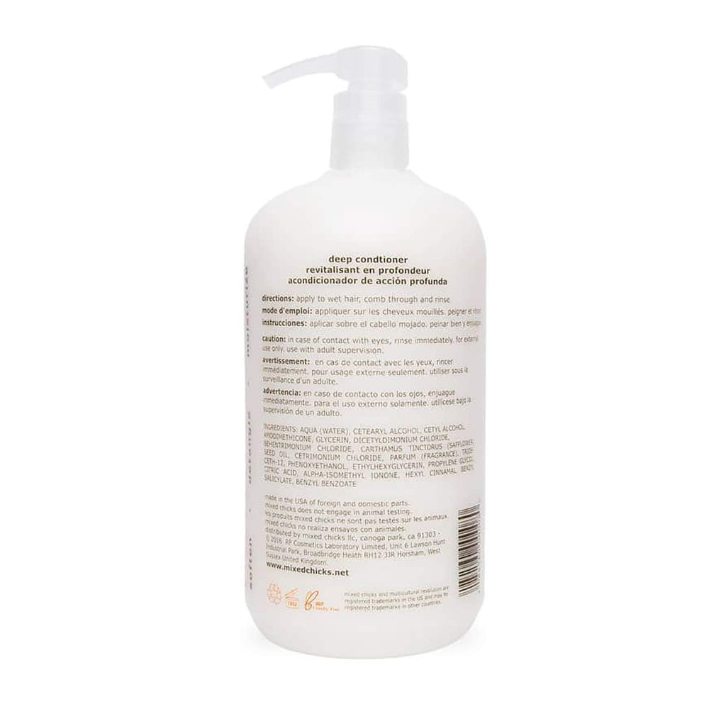 Mixed Chicks crème nourrissante : texture riche et hydratante pour les cheveux.