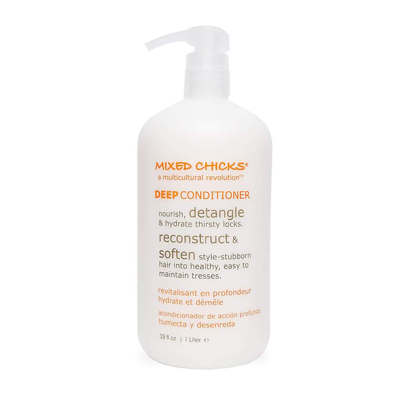 Mixed Chicks démêlant profond bouteille : démêlage facile et hydratation efficace.