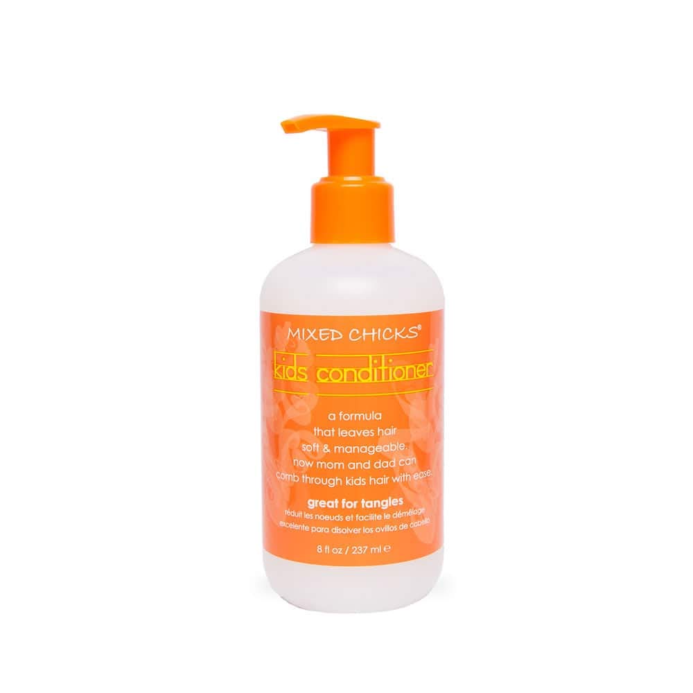 Mixed Chicks Kids – bouteille d’après-shampooing doux pour démêler les cheveux.