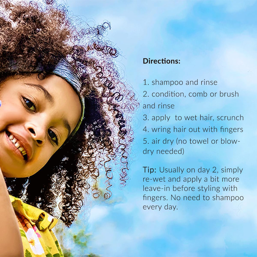 Mixed Chicks Kids Leave-In emballage clair avec date de fabrication visible.