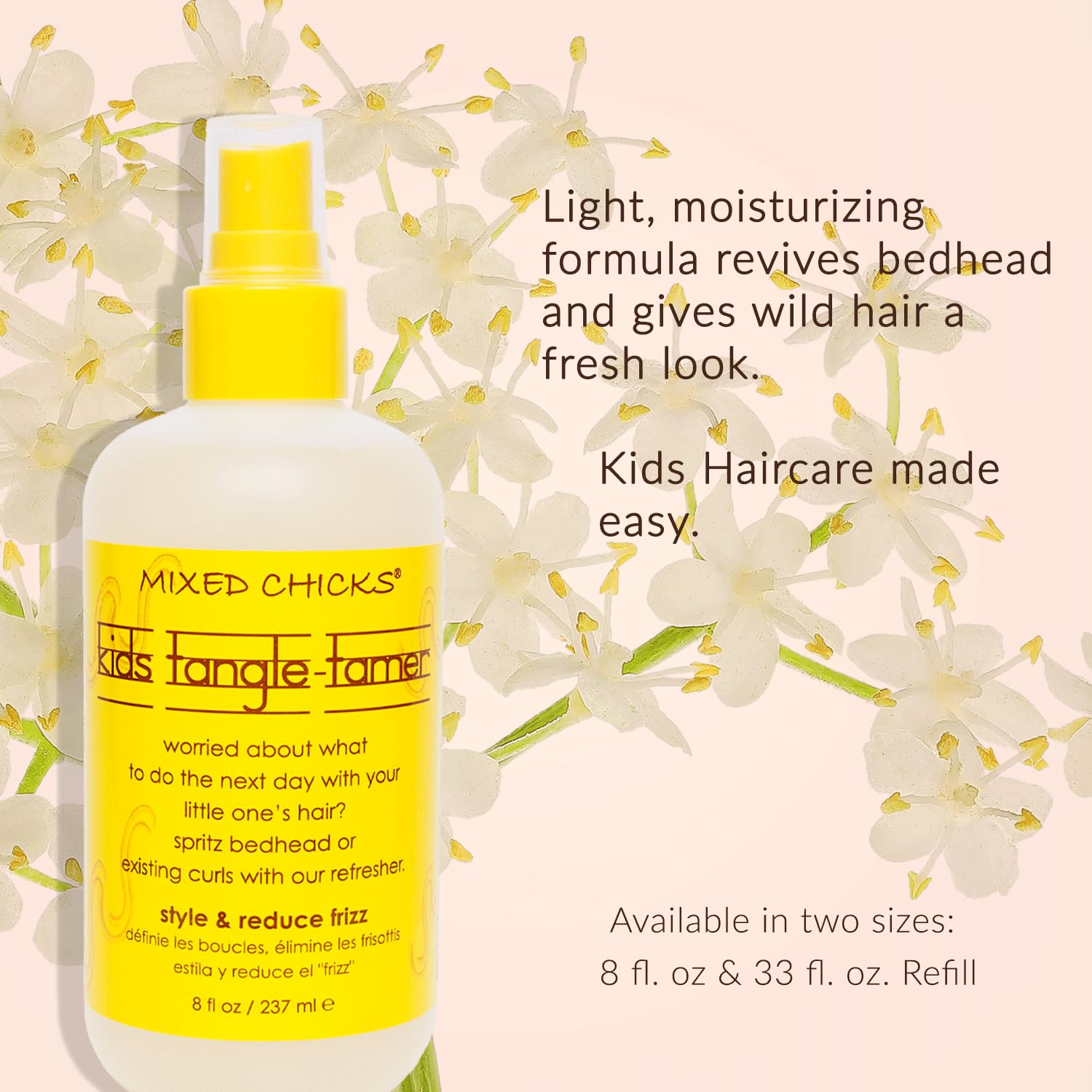 Mixed Chicks Kids Tangle Tamer – cheveux bouclés plus souples et sans frisottis.