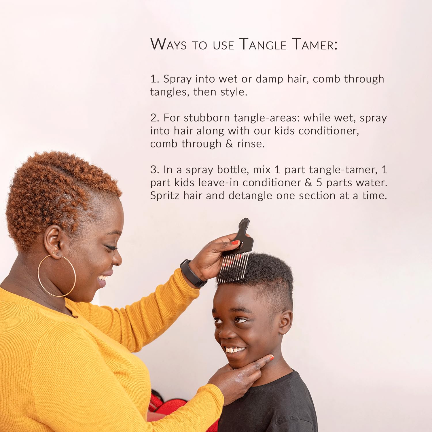 Mixed Chicks Kids Tangle Tamer – fini lustré et douceur durable après usage.