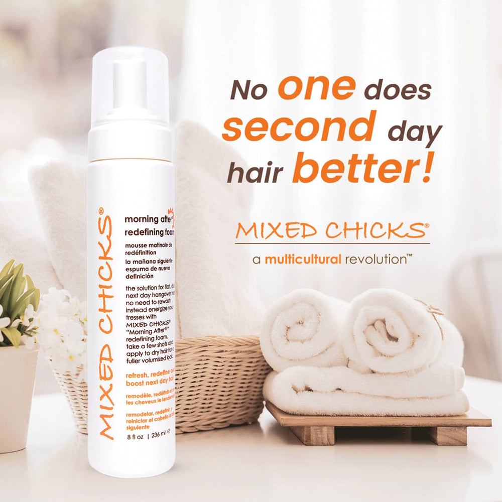 Mixed Chicks Mousse Redefinissante – matin rapide sans rinçage.