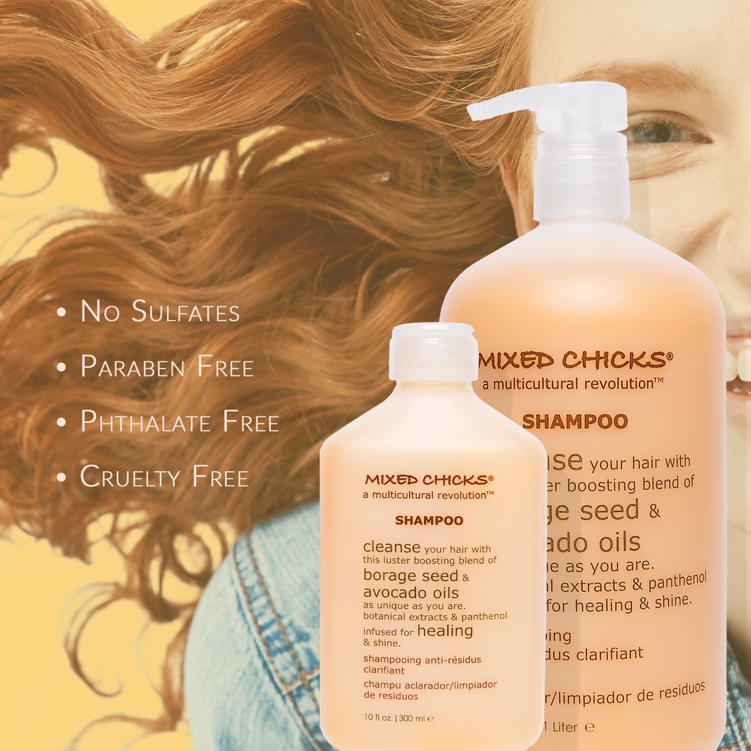 Extraits botaniques dans la formule Mixed Chicks, pour un soin naturel.