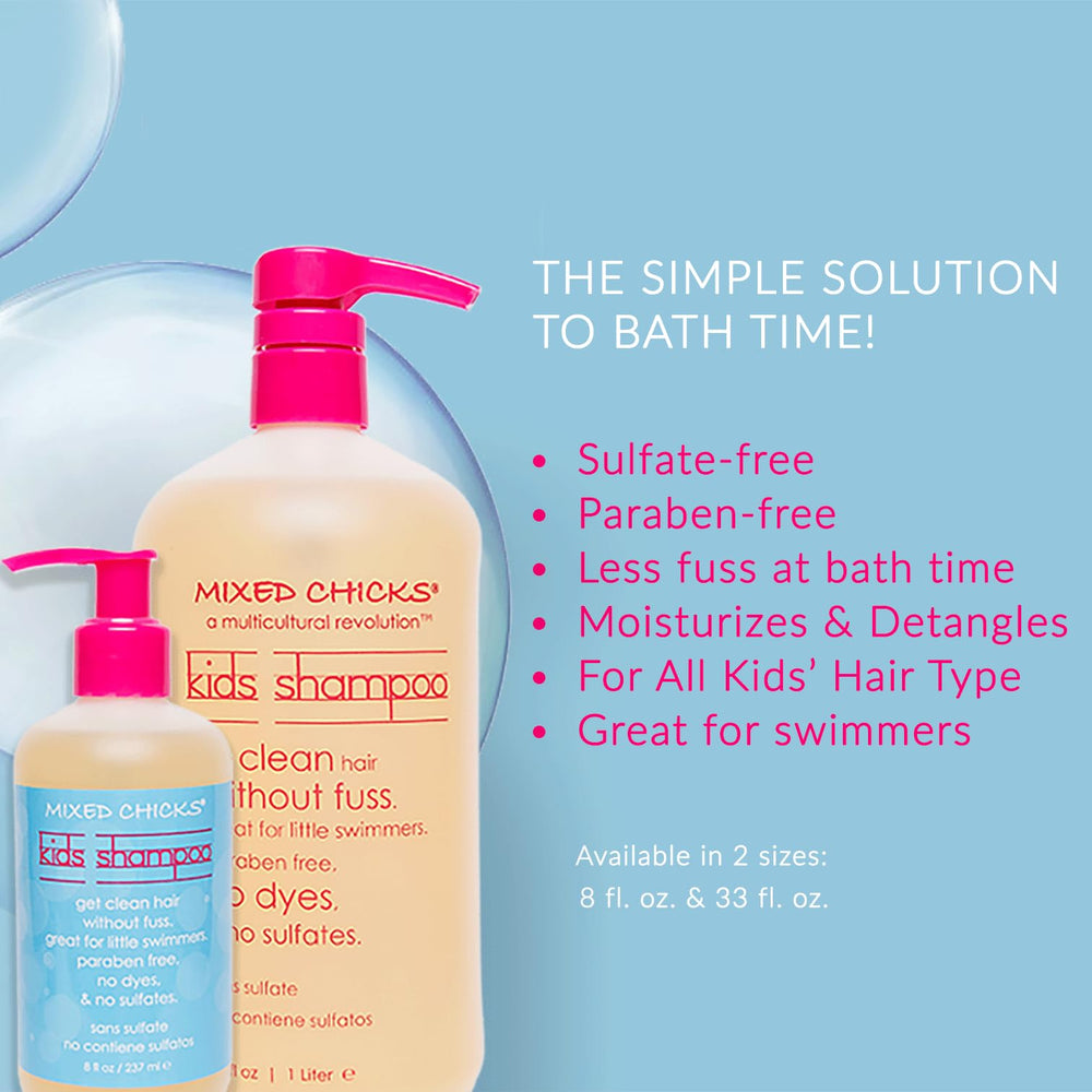 Mixed Chicks shampoing enfant sans larmes, lavage sans douleur.
