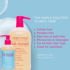Mixed Chicks shampoing enfant sans larmes, lavage sans douleur.