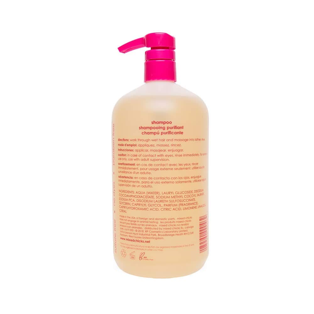 Mixed Chicks shampoing enfant sans sulfate, formulation douce pour les cheveux.