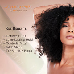 Mèches épaissies grâce au Gel Mixed Chicks sans lourdeur