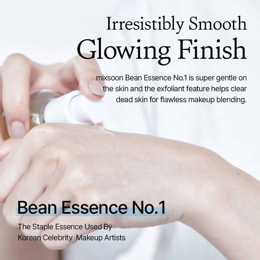 Application douce de Bean Essence, massage subtil sur le visage