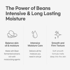 Application douce de l’essence haricot sur le visage