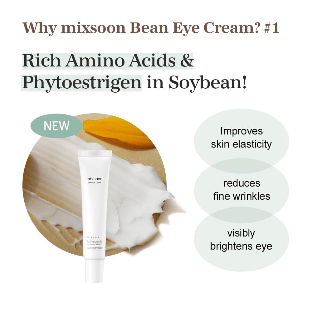 Mixsoon Bean Eye Cream extrait-chrysanthemum: aide potentielle à réduire les radicaux libres