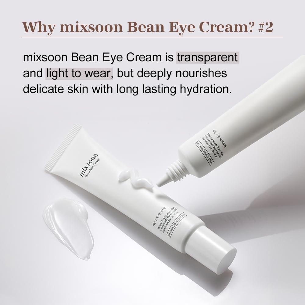 Mixsoon Bean Eye Cream rituel-soin-yeux: parfait pour un moment de soin ciblé